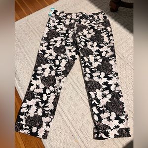 Tribal floral stretch pants size 14 NWT
